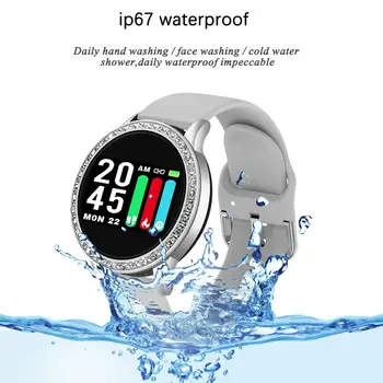 LIGE 2020 IP67 atsparus Vandeniui Smart Watch Moterų Miela Apyrankė Širdies ritmo Monitorius Miego Stebėjimo Smartwatch Prisijungti 