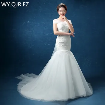 LYG-D95#nedidelis slenkantis žuvies uodegą Peties nėrinių vestuvės dress suknelė prom Vestuvių mados suknelės pigūs didmeninė