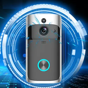 M3S/M7 Belaidžio Smart Video Doorbell Kamera 2.4 Ghz, Wifi, Dvi Būdas, Domofonas Durų Bell APP Nuotolinio Signalizacijos Judesio Aptikimo Doorbell