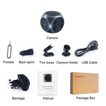 MD21A 1080P Mini Kamera HD Micro Balso Comrecorders Cam Infraraudonųjų spindulių Naktinio Matymo Įrašymo Įrašą DV Kameros PC USB Kamera, WEB CAM