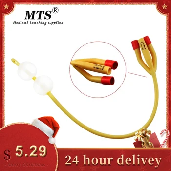 MTS 3 būdas dvigubas latekso balionas foley kateteris medicininio silikono danga šlapimo kateteris Kelių dydžių