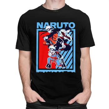 Mados Naruto Shippuden Marškinėliai Vyrams trumpomis Rankovėmis Hatake Kakashi Marškinėlius Uchiha Itachi Tee Sasuke Uzumaki T-shirt Minkštos Medvilnės Viršų