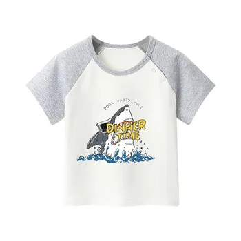 Marškinėliai vaikams mergaitėms marškinėlius animaciją, modelis t-shirt kūdikių Berniukų drabužius 2-8t Vasaros Vaikų Viršutiniai drabužiai mielas vaikai paprasto marškinėliai