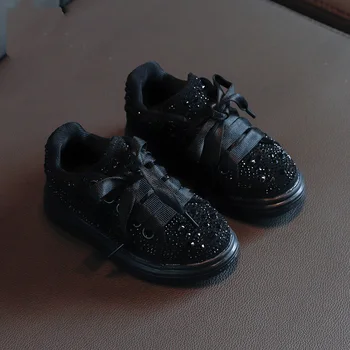 Merginos batai 2021 m. pavasarį naujas korėjiečių Princesė vaikus Mergina, ryškiai kalnų krištolas sportiniai bateliai Butas Kniedės Merginos Sneaker Kūdikių D12223