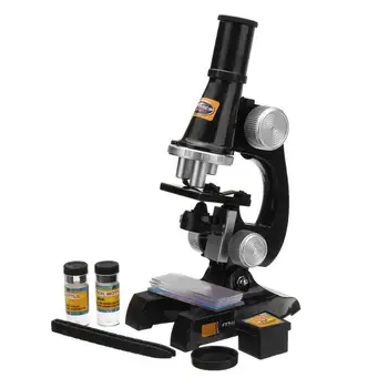 Mikroskopo Komplektas Lab 100X 200X 450X Namo Mokykla, Mokslas, Švietimo Žaislas Dovana Rafinuotas Biologinis Mikroskopas Vaikams Vaiką