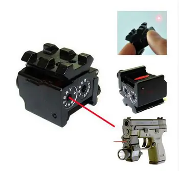Mini Kolonėlė Kompaktiškas Red Dot Lazerinis taikiklis Tinka Glock 17 19 20 mm Rail Mount Medžioklės Reikmenys ht183