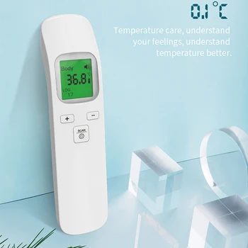Mini Oximeter Spo2 Monitorius, Nešiojamų Termometras Spo2 PR OLED Pulse Oximeter Ne-susisiekite su Infraraudonųjų spindulių Ausies Termometras Lengvas