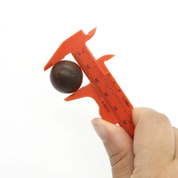 Mini plastiko stumdomomis vernier suportas Valdovas Kišenė staliuko matuokliai Granulių Vielos Papuošalai matavimo įrankiai, matuoklis
