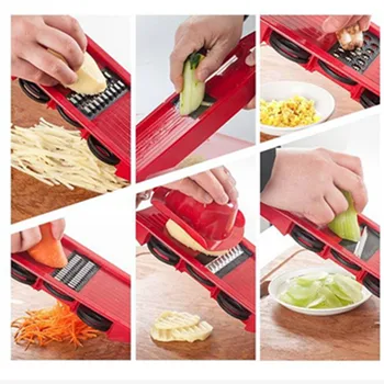 Multi-funkcija daržovių peilis su daržovių cutter vadovą, virtuvės reikmenys įrankis bulvių skustukas morkų šlifuoklis sūrio trintuvė