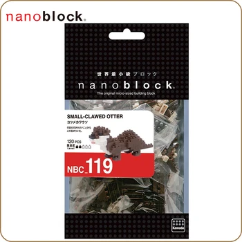 Nanoblock Rytų nedidelio nagus ūdra NANOBLOCK MAŽAS NAGUS ŪDRA (120 VNT.) MINI PLYTŲ ĮSPŪDĮ NAUJŲ NBC-119