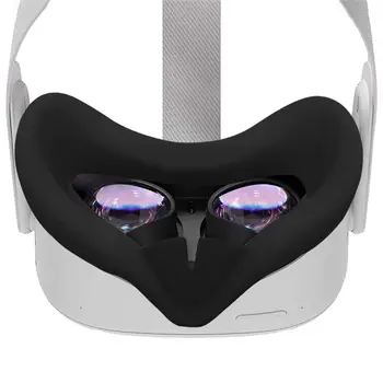 Nauja Silikoninė Akių Kaukė Apima Padas Oculus Quest 2 VR Ausines Kvėpuojantis Kovos su prakaito Šviesos Blokavimas Akių Padengti Oculus Quest2