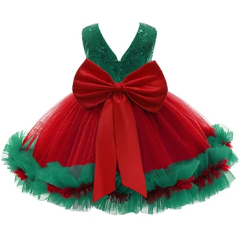 Naujagimio Mergina Suknelės Kalėdų Cosplay Kostiumas Geros Kokybės Vaikai Suknelė Lankas Apdailos Gimtadienio Proga Šalies Princesė Suknelė