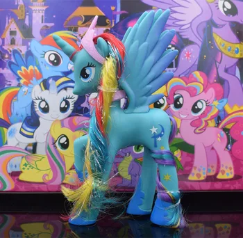 Naujas 14CM Pony12 tortas mergina daryti namas vienaragis lėlės, papuošalai