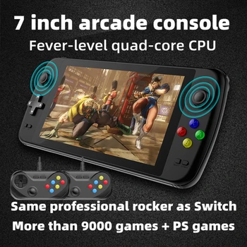 Naujas 7 colių quad-core, arcade konsolė perjungti 3D manipuliatorių multiplayer daugiau nei 9000 žaidimai papildomų PS žaidimo HDMI išvestis video/muzika