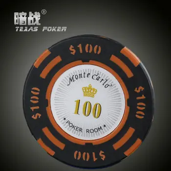 Naujas Aukštos kokybės Kazino chips14g Geležies+Molio+ABS Pokerio žetonai Texas Hold ' em Pokerio Didmeninė 2016