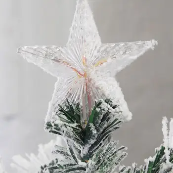 Naujas Naujųjų Metų dirbtinės Kalėdų eglutės eglės pušies sniego, visų spalvų led & fiber optic lighting & Star 120/150/180/210