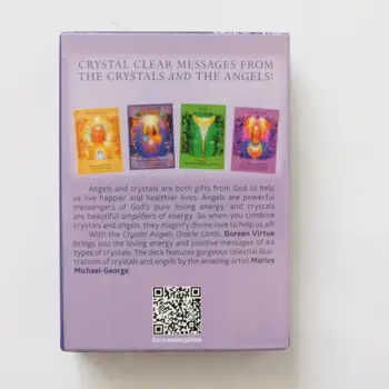 Naujas Taro kortos oracles denio paslaptingas būrimą Kristalų Angelai oracles korteles moterų, mergaičių kortų žaidimas, stalo žaidimas