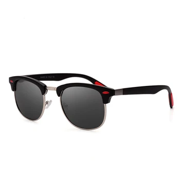 Naujas poliarizuota vyrams UV400 akiniai nuo saulės aikštės pusę metalinis rėmas mados ponios akiniai nuo saulės ženklo dizaino akiniai vairavimo akiniai nuo saulės