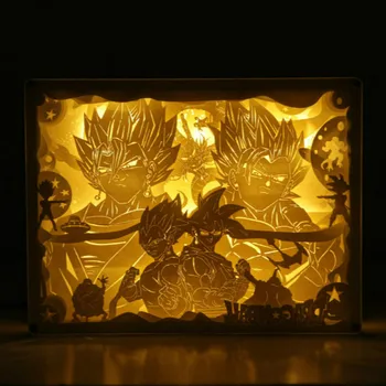 Naujovė Naktį Šviesos Totoro Popieriaus Drožyba Atmosfera Žibintas 3D Popieriaus Drožyba Meno Apdailos Lempa USB Power Gyvenimo Kambario, Miegamasis