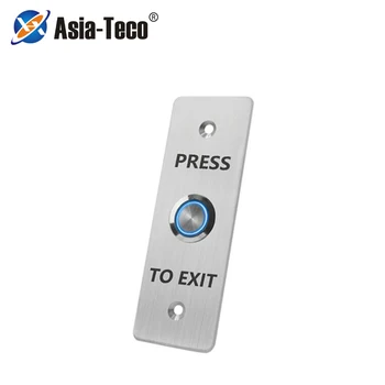 Nerūdijančio plieno duris prieigos jungiklis su LED šviesos Tiesioginio Išėjimo Durų atrakinimo Mygtukas Jungiklis siauros/plačios durų rėmo