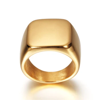 Nerūdijančio plieno vestuviniai žiedai mens mados Sklandžiai poliravimo žiedas papuošalai hip-hop didelis žiedas aukso juoda mėlyna 2020 m. žiedas Nykščio