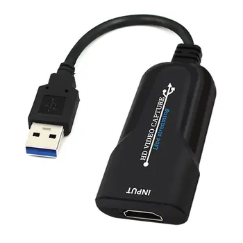 Nešiojamų USB 3.0 HDMI Žaidimas Užfiksuoti Kortelės 1080P placa de Patikima vaizdo transliacijos Adapteris, Skirtas tiesiogines Transliacijas Vaizdo Įrašymo