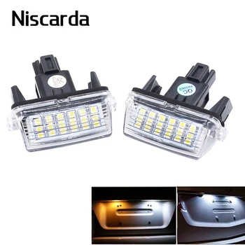 Niscarda 2vnt Automobilio LED Skaičius Licencijos numerio apšvietimo Lemputės Lempos 6000K Lempučių Camry Yaris Vitz 