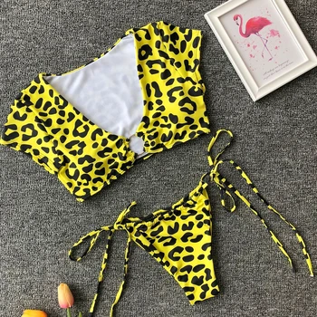 OMKAGI Prekės ženklų maudymosi Kostiumėliai Moterims, maudymosi kostiumėlį, Tvarstis Sporto Bikini Komplektas Plaukimo Maudymosi Kostiumas, Paplūdimio Seksualus Push-Up Bikinis 2019 Mujer