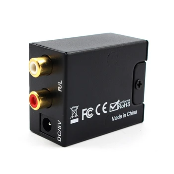 Optinis Bendraašius Toslink Skaitmeninio į Analoginį o Konverteris Adapteris RCA L/R, 3,5 mm