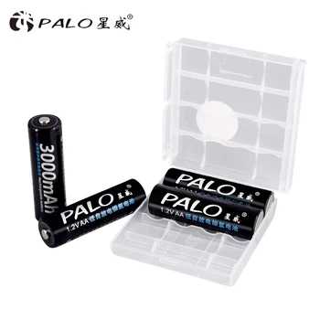 PALO NI-MH 1.2 V AA įkraunamos baterijos 1.2 V baterijos įkraunamos baterijos +LCD ekranas smart įkroviklio Žibintuvėlis Žaislai Automobilį