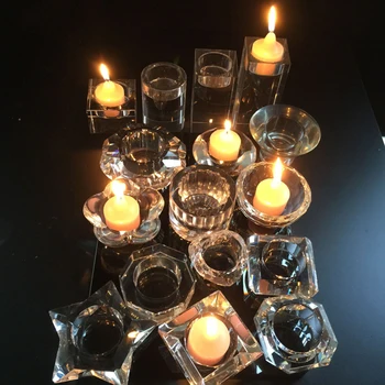 PEANDIM Vestuvių Centerpieces Vakarienė Žvakių šviesoje Kristalų Žvakidė 4cm 6cm 8cm K9 Kristalų Žvakių Laikikliai Baras, Kavos Shope Dekoras