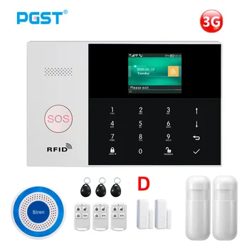 PGST PG-105 3G WIFI, GSM, GPRS, Signalizacijos Sistemos, Signalizacijos Priimančiosios su 433MHz Namų Signalizacijos Komplektai Smart Security apsaugos nuo Įsilaužimo Nuotolinio Valdymo PROGRAMĖLĘ