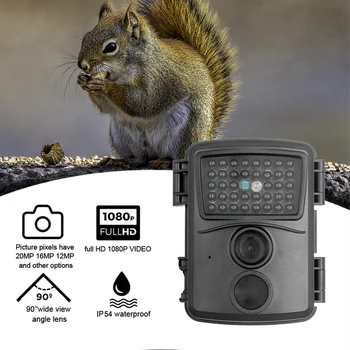 PR600 12MP 1080P Mini Takas Medžioklės Kamera Wildcamera Laukinių Priežiūros Naktinio Matymo Gyvūnijos Skautų Fotoaparatai, Foto Spąstus Kelio