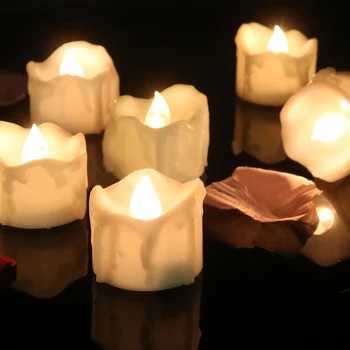 Pakuotėje 12 Naujų Metų Žvakės,Baterija Led Arbata Žibintai,Tealights Netikrą Led Žvakių Šviesos Velykų Žvakė, Lempa Kalėdų Dovana