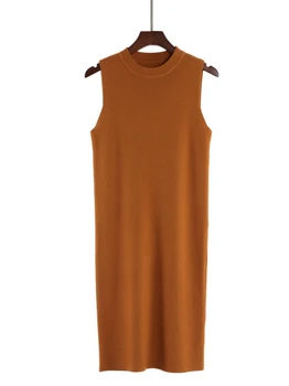 Pavasarį, Rudenį Atsitiktinis Rankovių Mezgimo Suknelės Moterims, Plonas Apvalkalas Mini Suknelė Office Dėvėti Visų Rungtynių Pagrindinio Bako Suknelė Vasaros M804