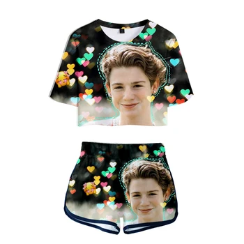 Payton moormeier 3D Pop Vasaros Minkštas Šortai Ir marškinėliai Mados Moterims Dviejų dalių Rinkiniai Cool Spausdinti Pasėlių Viršuje Drabužiai