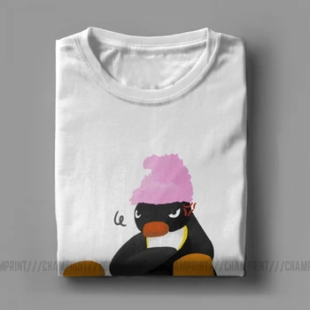 Pingu Vonia Rankšluostį Vyrų Marškinėliai Pingvinas Serijos Meme Vaikai 80s 90s Retro Mielas Trišakiai Trumpi Rankovėmis Marškinėliai Grynos Medvilnės Plius Dydis Drabužiai