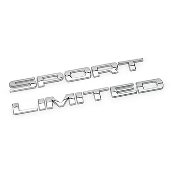Poliravimo Sidabro Emblema Lipdukas, skirtas Jeep Liberty Modifikuotų Sporto Simbolis Decal 4 Runner Tik 3D Metalas Chrome 