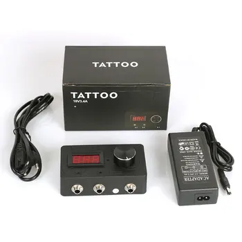 Profesinės tatuiruotė Maitinimo Tatuiruotė Mašina LED Ekraną, Dvigubai Tatuiruotė rašiklis Tatuiruotės ir Pradedantiesiems nemokamai shippment