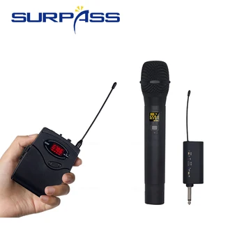 Profesionalus studija mikrofonas bevielis UHF laisvų Rankų įranga Mic Sistemos ir Garsiakalbiai Nešiojamą Karaoke mikrofono Siųstuvas Rinkiniai