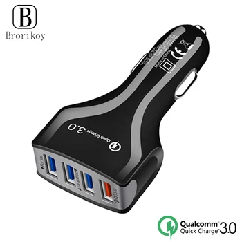 QC 3.0 USB Automobilinis Įkroviklis Greitai Įkrauti USB Mobiliojo Telefono Greito Įkrovimo Auto Krovikliai 