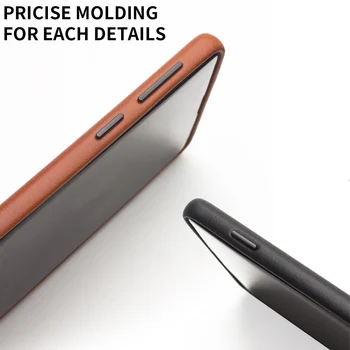 QIALINO Stilingas natūralios Odos Telefono dėklas Samsung Galaxy S10 Plius 6.4 cm Rankų darbo Ultra Plonas Galinį Dangtelį Galaxy S10