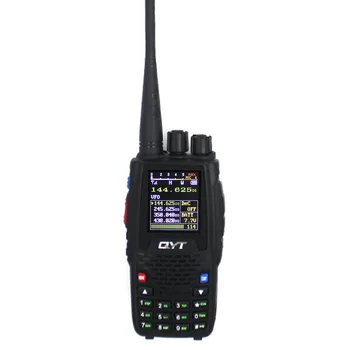 QYT KT-8R Quad Band nešiojamosios radijo 136-174MHz 220-260MHz 400-480MHz 350-390MHz KT8RTwo būdas radijas su programa kabelis