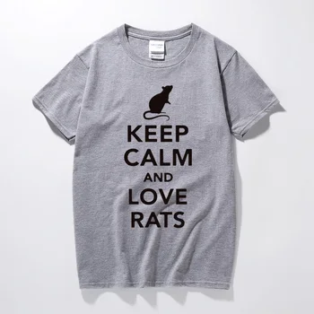 RAEEK nusiraminkite Ir Meilės Žiurkių Mados atsitiktinis juokinga Mans T-Shirt