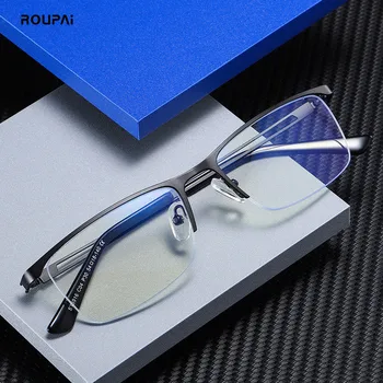 ROUPAI mėlyna šviesa akinius vyrams kompiuterinių žaidimų spinduliuotės ray blue akiniai blokuoja blokavimo Akiniai lentes para computadora