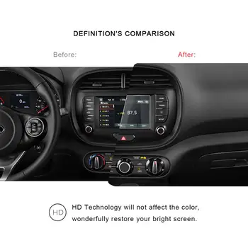 RUIYA Automobilių Screen Protector For Soul Stiprintuvas 7 Colių 2020 Navigacijos Touch Centras Ekranu Auto Interjero Lipdukai