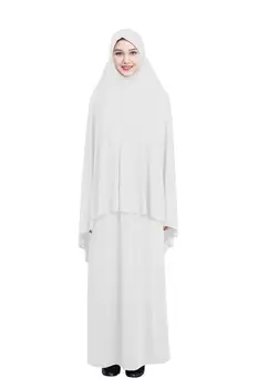 Ramadanas Musulmonų Maldos Drabužiu Islamo Khimar Ilgai Hijab Šalikas Jilbab Arabų Suknelė Abaja Artimųjų Rytų Pamaldos, Pilnas Draudimas Nauja