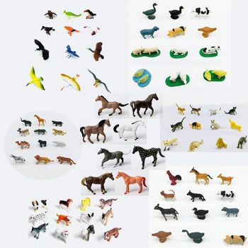 Realus Veiksmų skaičius, Laukinių Gyvūnų modelio Žaislas,Arklys,kačių,paukščių,naminių šunų Gyvūnų Žaisti Rinkiniai Klasėje Švietimo Gyvūnų Duomenys