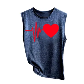 Rorychen 2020 m palaidinė Moterų marškinėliai Atsitiktinis Harajuku Love Spausdinti Viršūnes Tee Vasaros Trumpas Rankovės marškinėliai Moterims Drabužių A413