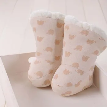 Rudens Ir Žiemos Spalvos Medvilnės Baby Foot Kojinės Naujagimiui Bateliai Sutirštės Ėriukų Aksomas Kojos Apimti Kūdikio Medvilnės Batai